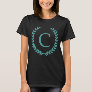 Camiseta Monograma C - Alphabet C - Branc inicial