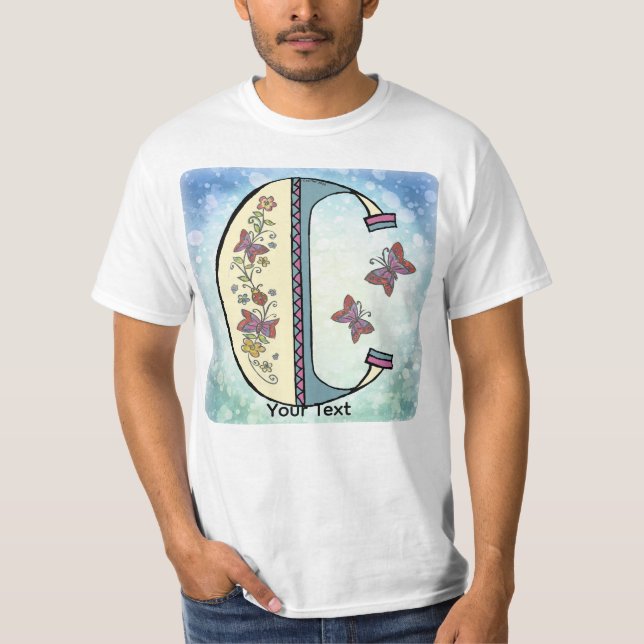 Camiseta Monograma C floral (Frente)