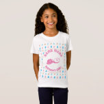 Camiseta Monograma Colorido Elegante Nome Birthday Girl Pin<br><div class="desc">A design é de um simples e divertido padrão monográfico apresentado em tons de cor rosa e azul, juntamente com a tipografia personalizável para nome, título e número de aniversário, tudo em fontes lúcidas e rosas. Faz uma adição divertida à comemoração de aniversário! Para solicitações ou perguntas especiais, entre em...</div>