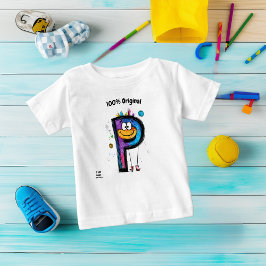 Camiseta Monograma Colorido P – Design Divertido e Personal