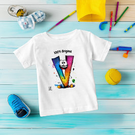 Camiseta Monograma Colorido V – Design Divertido e Personal