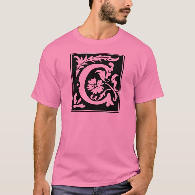 Camiseta Monograma da letra C (Frente)