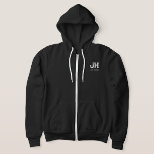 CAMISETA MONOGRAMA DE DUAS LETRAS BRANCO MINIMALISTA NOME P