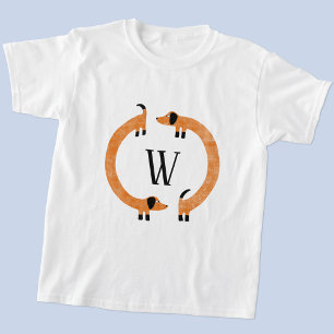 Camiseta Monograma de Enchimento Engraçado
