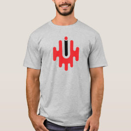 Camiseta Monograma de Letra U Moderna e Clássica