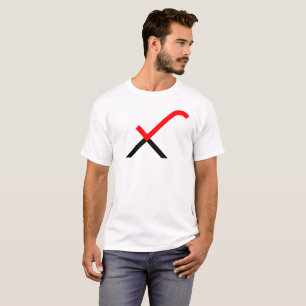 Camiseta Monograma de Letra X Marca de Verificação