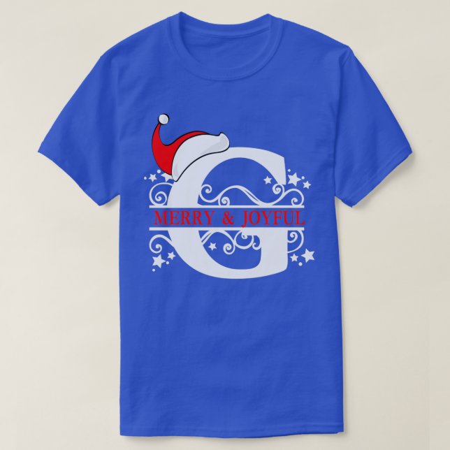 Camiseta Monograma de Natal G (Frente do Design)