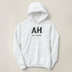 CAMISETA MONOGRAMA DE NOME DE DUAS LETRAS PRETO MINIMALISTA