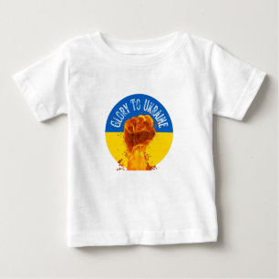 Camiseta Monograma de resistência do pavilhão da Ucrânia