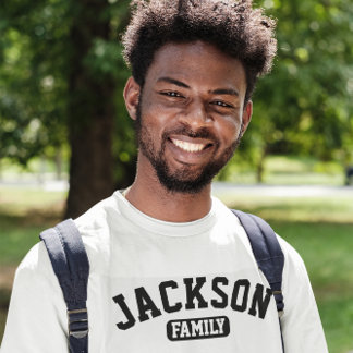 Camiseta Monograma de Reunião da Família de Nomes Familiare