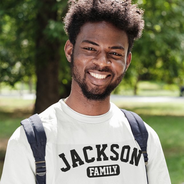 Camiseta Monograma de Reunião da Família de Nomes Familiare (Criador carregado)