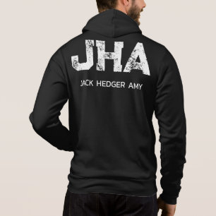 CAMISETA MONOGRAMA DE TRÊS LETRAS BRANCO MINIMALISTA NOME P