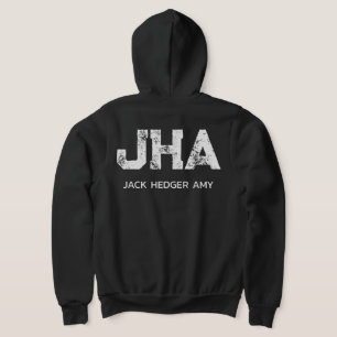CAMISETA MONOGRAMA DE TRÊS LETRAS MINIMALISTA BRANCO NOME P