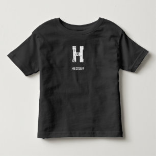CAMISETA MONOGRAMA DE UMA LETRA BRANCO MINIMALISTA NOME PRE
