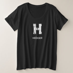 CAMISETA MONOGRAMA DE UMA LETRA BRANCO MINIMALISTA NOME PRE