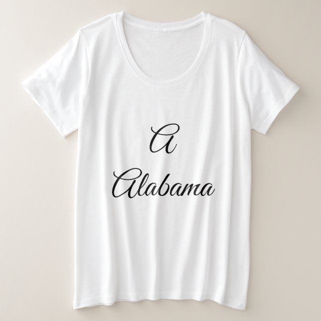 Camiseta Monograma do Alabama (Frente do Design)
