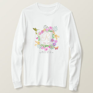 Camiseta Monograma do Jardim Floral