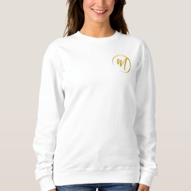 Camiseta Monograma Dourado (Frente)