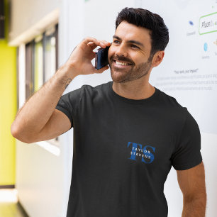 Camiseta Monograma e Nome Moderno Simples