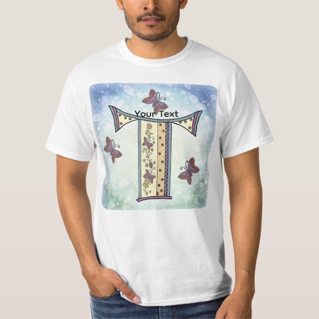 Camiseta Monograma floral T (Frente)