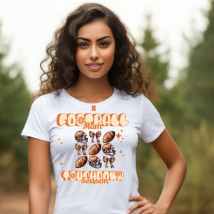 Camiseta Monograma Futebol Mama Touchdown Season