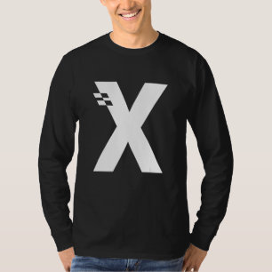 Camiseta Monograma inicial alfabético X