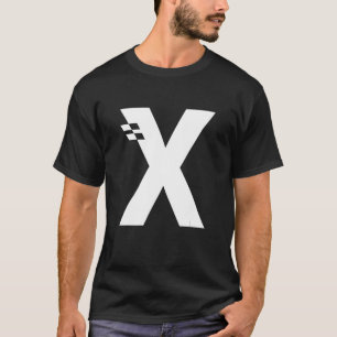 Camiseta Monograma inicial alfabético X