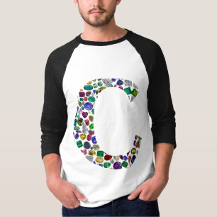 Camiseta Monograma inicial - Letra C Trendência