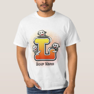 Camiseta Monograma L Sock Monkey T Shirt