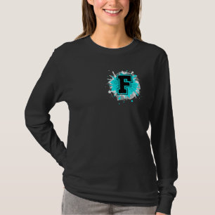 Camiseta Monograma - Letra F Alphabet Iniciais Para Nomes -