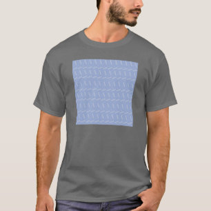 Camiseta Monograma - Letra inicial A, azul