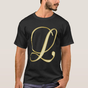 Camiseta Monograma - Letra inicial L