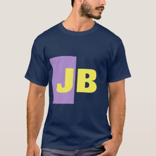 Camiseta Monograma Letras iniciais Marinho Azul Indigo Amar