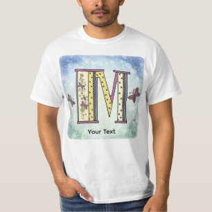 Camiseta Monograma M floral
