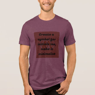 Camiseta "Monograma Minimalista IAO"