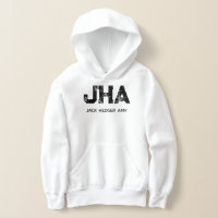 MONOGRAMA MINIMALISTA PRETO DE TRÊS LETRAS NOME BR