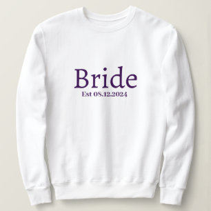 Camiseta Monograma Mínimo Na moda de Noiva Personalizado