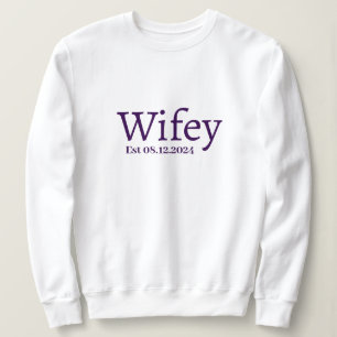 Camiseta Monograma Mínimo Personalizado de Na moda Wifey