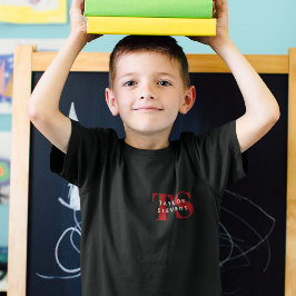 Camiseta Monograma Moderno Simples e ID de Nome