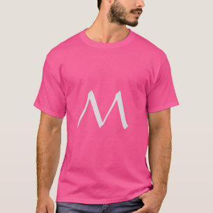 Camiseta Monograma Moderno Simples Minimalista Simples