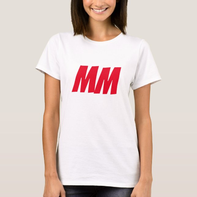 Camiseta Monograma Nome Próprio Inicializa Minimalista Simp (Frente)