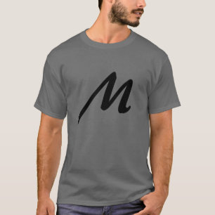 Camiseta Monograma Nome Próprio Moderno Inicial Minimalista