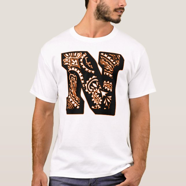 Camiseta Monograma Paisley - N (Frente)
