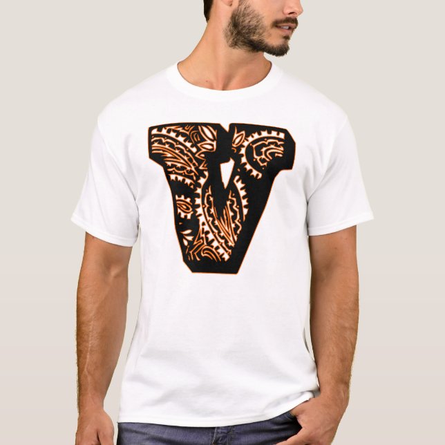 Camiseta Monograma Paisley - V (Frente)