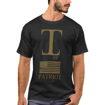 Camiseta Monograma Patriótico "I" Dourado — Americ