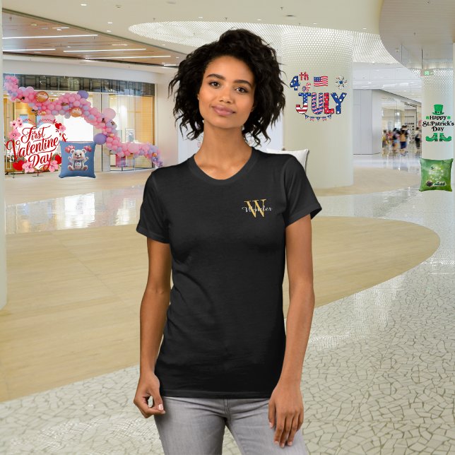 Camiseta Monograma Personalizada Feminina (Criador carregado)
