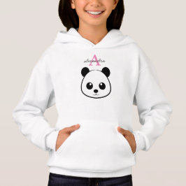Camiseta Monograma personalizado de panda bonito