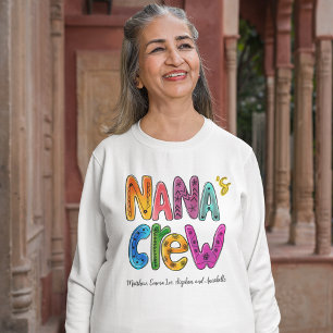 Camiseta Monograma Personalizado de Tipografia da Tripulaçã