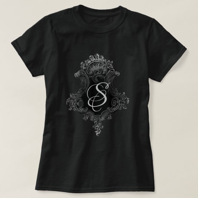 Camiseta Monograma Personalizado Inicial (Frente do Design)