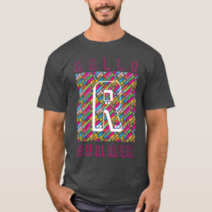 Camiseta Monograma Rainbow Diagonal Lines, Pop